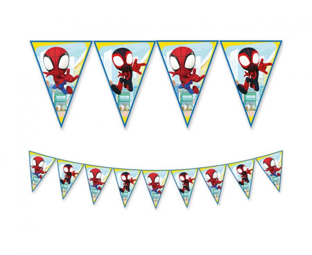 #DEBA Banner Spidey & His Amazing Friends, flagi (papier FSC)