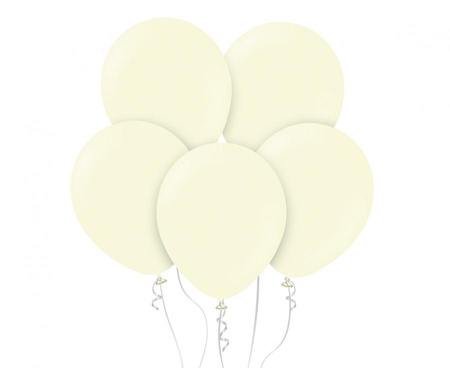 #BL Balony  18" Macaron Pale Yellow , 25 szt.