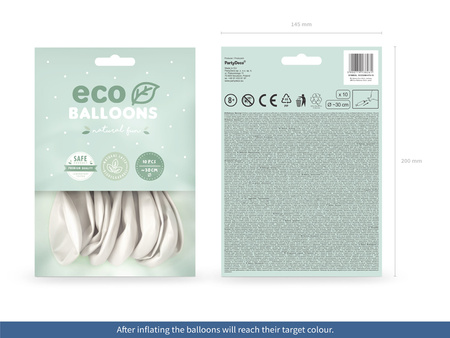 Balony Eco 26cm pastelowe, jasna brzoskwinia (1 op. / 10 szt.)