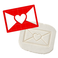 Foremka do tworzenia dekoracji KOPERTA Z WALENTYNKĄ WZ.I KicCake