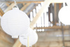 Lampion papierowy, biały, 20cm