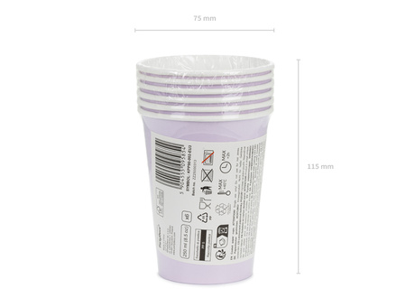 Słomki plastikowe, 23 cm, żółty (1 op. / 12 szt.)