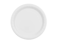 Talerzyki papierowe, biały, 23cm (1 op. / 6 szt.)