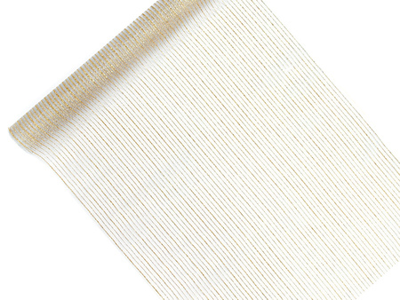 Tasiemka satynowa, biały, 100mm/25m (1 szt. / 25 mb.)