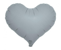#BFK Balon Ibrex Hel, serce Jelly 14", Blue Gray, 5 szt.