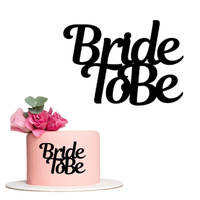 Decor topper na bok tortu wieczór panieński BRIDE TO BE wz.II