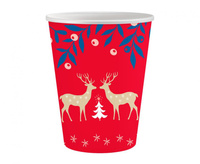 #ZKU_GD Kubeczki papierowe Let It Snow, certyfikat FSC, 250 ml/ 6 szt.