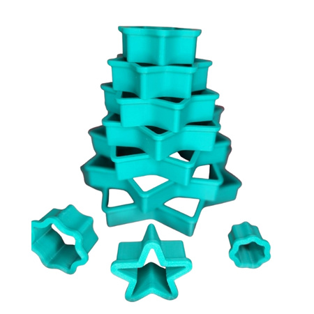 Foremka do ciasteczek i pierników Choinka 3D 10 elementów KicCake