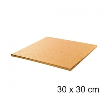 Podkład pod tort ZŁOTY 30x30 cm h 1,2 cm