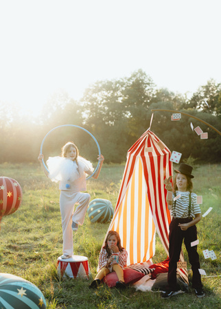 Balon foliowy kurtyna, różowe ombre, 72x143 cm