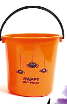 Wiaderko dla dzieci na cukierki Halloween 2 l - różne kolory i wzory