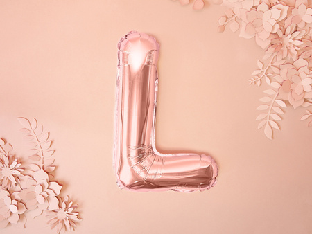 Balon foliowy Litera ''K'', 35cm, ciemny różowy