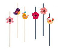 #ZSŁ Słomki papierowe Summer - Have Fun, 6 szt. KK