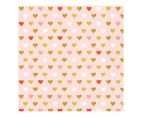 #ZSE_GD Serwetki Kolekcja XOXO (różowe), certyfikat FSC, 33x33 cm/ 20 szt. KK