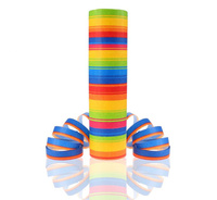 #DEI Serpentyna pap. Tęczowe paski, 18p/ 4m