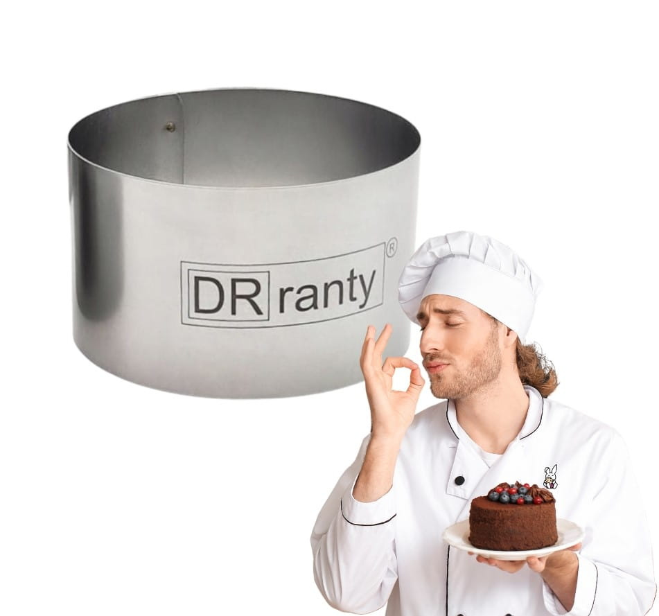 Rant okrągły do bento cake śr. 10 cm h 6 cm Dr Ranty ze stali nierdzewnej