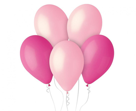 #BL Balony Premium My Pink World - różowe, 12"/ 5 szt.