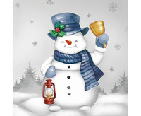 Świąteczne serwetki papierowe DAISY Lunch SD 33x33 cm BAŁWANEK Gwiazdka