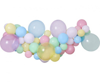 #GB Girlanda balonowa DIY Pastelowa, 65 szt.