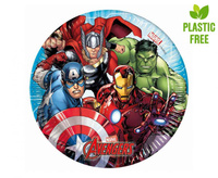 #ZTA Talerzyki papierowe Mighty Avengers (Marvel), 20 cm, 8 szt. (plastic-free) KK