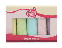 Masa cukrowa MIX kolorów PASTELE 5 x 100g FunCakes