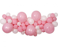 #GB Girlanda balonowa DIY Baby Pink, 65 szt.