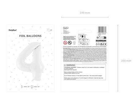Balon foliowy Renifer, 45 cm, mix