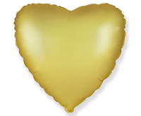 #BFK Balon foliowy 18" FX - Serce (satynowy pastel złoty), niepakowany