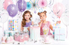 Balon foliowy Litera ''W'', 35cm, różowe złoto