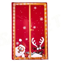 Woreczki celofanowe 30x50 cm MIKOŁAJ Z RENIFEREM CZERWONY 50 sztuk