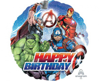 #BFK Balon foliowy 18" SHP -  Avengers animated Birthday