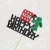 Papierowy topper na tort HAPPY BIRTHDAY MINECRAFT