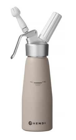 Syfon do bitej śmietany 0,5L, Taupe, ?80x(H)260mm HENDI
