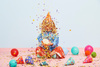 Balony Rainbow 30cm pastelowe, czarny (1 op. / 100 szt.)