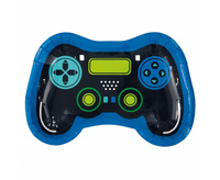 #ZTA Talerzyki papierowe Gamer, 23 cm, 8 szt.
