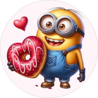 Opłatek na tort MINIONKI WZ.III