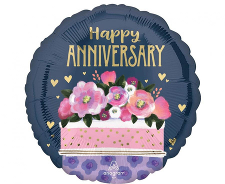 #BFK Balon foliowy 18" SHP -  Anniversary cake