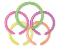 #BL Balony DF4 - Rurki fluor mix/ 100 szt.