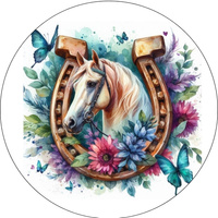 Opłatek na tort KONIE WZ.IX