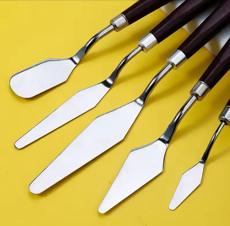 Zestaw 5 szt. spatuł do dekorowania kremem