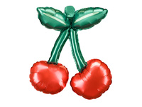 Balony foliowe do girland Wisienki, 28x31 cm, mix (1 op. / 3 szt.)