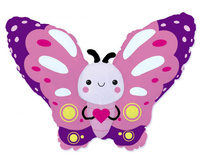 #BFK Balon foliowy 24" FX - Motylek (różowy) KK