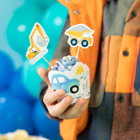 Owijki - papilotki do muffinek AUTA 6 szt. Party Pal