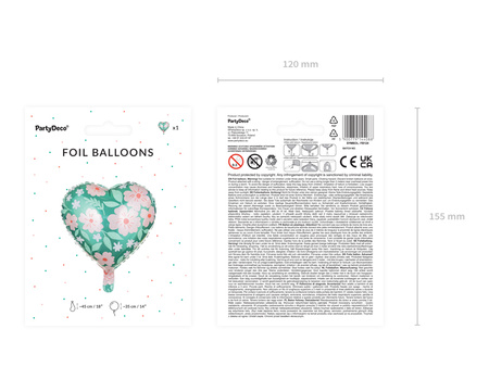 Balony Eco 33 cm, Cyfra '' 6 '', jasny złoty (1 op. / 6 szt.)