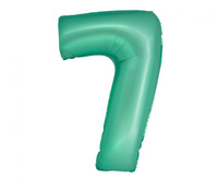#BFC44 Balon foliowy Smart, Cyfra 7, miętowa matowa, 76 cm KK