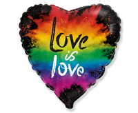 #BFK Balon foliowy 18" FX - Love is love KK, niepakowany