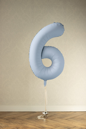 Balon foliowy Cyfra ''8'', 86cm, srebrny