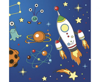 #ZSE Serwetki pap. Space Rockets and Aliens, 33x33 cm, 20 szt.