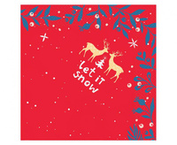 #ZSE_GD Serwetki Let It Snow, certyfikat FSC, 33x33 cm/ 20 szt.