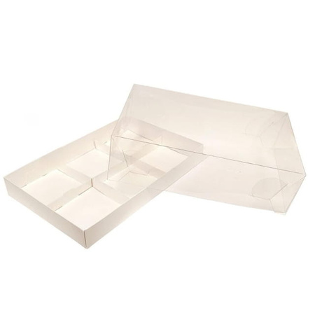 Opakowanie pudełko na monoporcję 6 gniazd 26,5x17,5x7,5 cm PERŁOWE BIAŁE